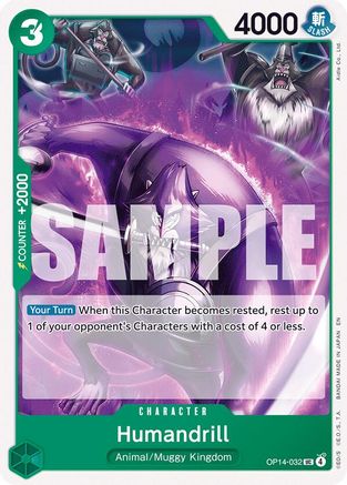 Humandrill (OP14-032) [The Azure Sea's Seven] One Piece Single Bandai