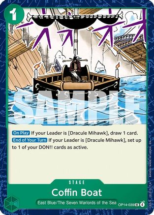 Coffin Boat (OP14-039) [The Azure Sea's Seven] One Piece Single Bandai