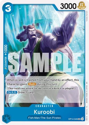 Kuroobi (OP14-045) [The Azure Sea's Seven] One Piece Single Bandai