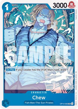 Chew (OP14-050) [The Azure Sea's Seven] One Piece Single Bandai
