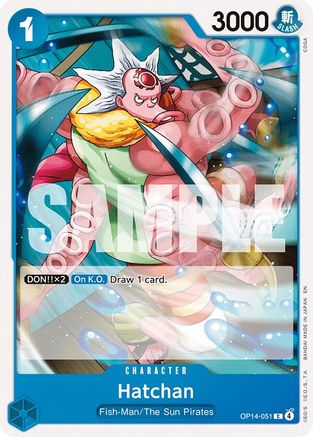 Hatchan (OP14-051) [The Azure Sea's Seven] One Piece Single Bandai
