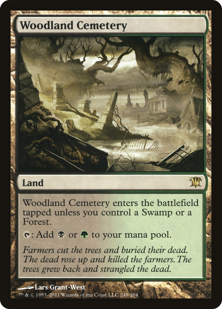 Woodland Cemetery (ISD-249) [Innistrad] Foil MTG Single Wizards of the Coast