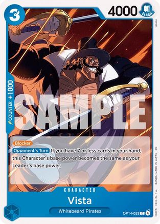 Vista (OP14-053) [The Azure Sea's Seven] One Piece Single Bandai