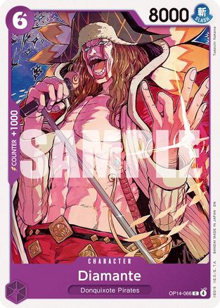 Diamante (OP14-066) [The Azure Sea's Seven] One Piece Single Bandai