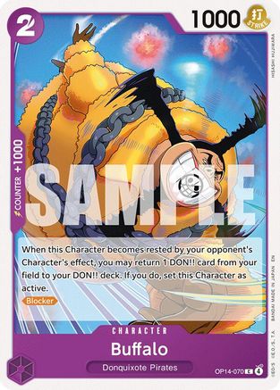 Buffalo (OP14-070) [The Azure Sea's Seven] One Piece Single Bandai