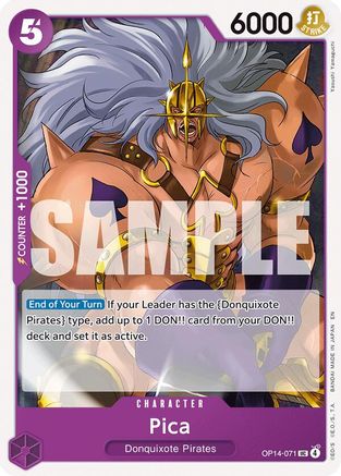 Pica (OP14-071) [The Azure Sea's Seven] One Piece Single Bandai