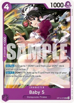 Baby 5 (OP14-072) [The Azure Sea's Seven] One Piece Single Bandai