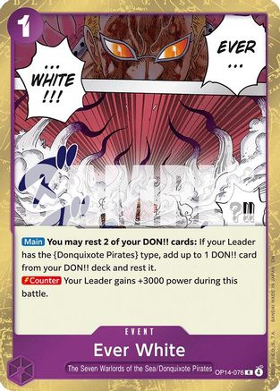 Ever White (OP14-076) [The Azure Sea's Seven] Foil One Piece Single Bandai