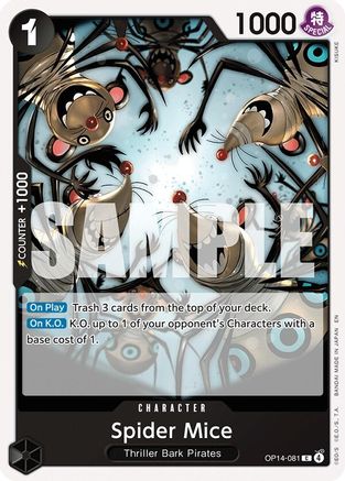 Spider Mice (OP14-081) [The Azure Sea's Seven] One Piece Single Bandai