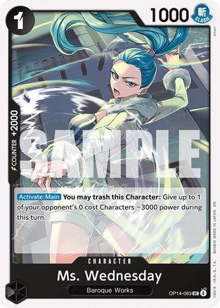 Ms. Wednesday (OP14-083) [The Azure Sea's Seven] One Piece Single Bandai
