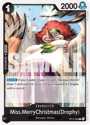 Miss.MerryChristmas(Drophy) (OP14-088) [The Azure Sea's Seven] One Piece Single Bandai