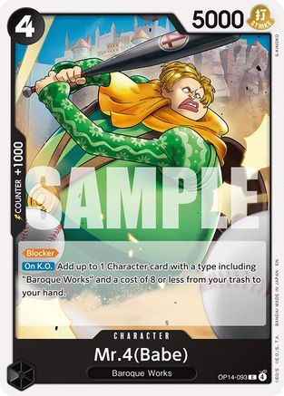 Mr.4(Babe) (OP14-093) [The Azure Sea's Seven] One Piece Single Bandai