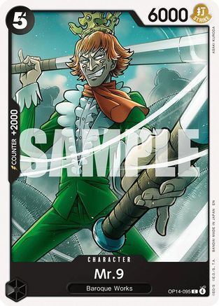 Mr.9 (OP14-095) [The Azure Sea's Seven] One Piece Single Bandai