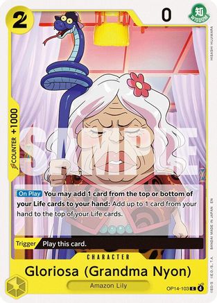 Gloriosa (Grandma Nyon) (OP14-103) [The Azure Sea's Seven] One Piece Single Bandai