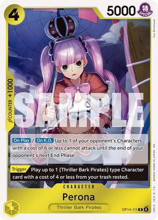 Perona - OP14-111 (OP14-111) [The Azure Sea's Seven] Foil One Piece Single Bandai