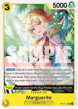 Marguerite (OP14-113) [The Azure Sea's Seven] One Piece Single Bandai