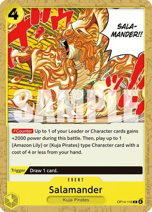 Salamander (OP14-116) [The Azure Sea's Seven] One Piece Single Bandai