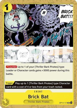 Brick Bat (OP14-117) [The Azure Sea's Seven] One Piece Single Bandai