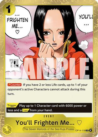 You'll Frighten Me... (OP14-118) [The Azure Sea's Seven] Foil One Piece Single Bandai