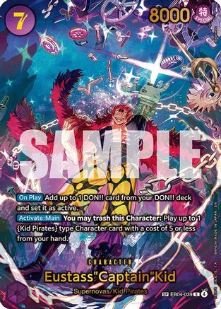 Eustass"Captain"Kid - EB04-039 (SP) (EB04-039) [The Azure Sea's Seven] Foil One Piece Single Bandai