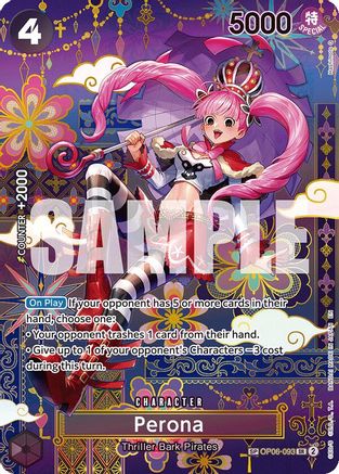 Perona - OP06-093 (SP) (OP06-093) [The Azure Sea's Seven] Foil One Piece Single Bandai