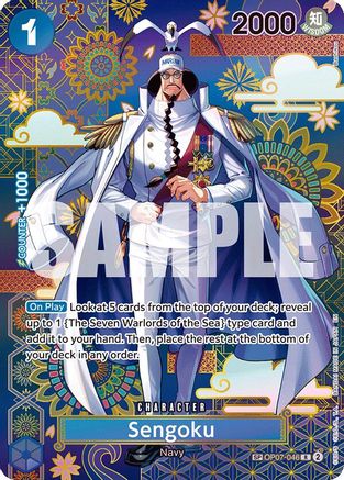 Sengoku - OP07-046 (SP) (OP07-046) [The Azure Sea's Seven] Foil One Piece Single Bandai