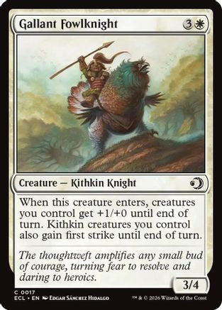 Gallant Fowlknight (ECL-017) [Lorwyn Eclipsed] MTG Single Lorwyn Eclipsed