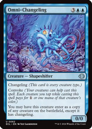Omni-Changeling (ECL-062) [Lorwyn Eclipsed] Foil MTG Single Lorwyn Eclipsed