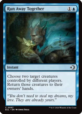 Run Away Together (ECL-067) [Lorwyn Eclipsed] Foil MTG Single Lorwyn Eclipsed