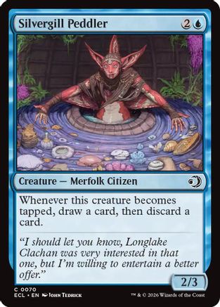 Silvergill Peddler (ECL-070) [Lorwyn Eclipsed] Foil MTG Single Lorwyn Eclipsed