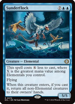 Sunderflock (ECL-074) [Lorwyn Eclipsed] MTG Single Lorwyn Eclipsed