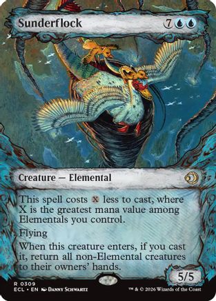 Sunderflock (Showcase) (ECL-309) [Lorwyn Eclipsed] MTG Single Lorwyn Eclipsed