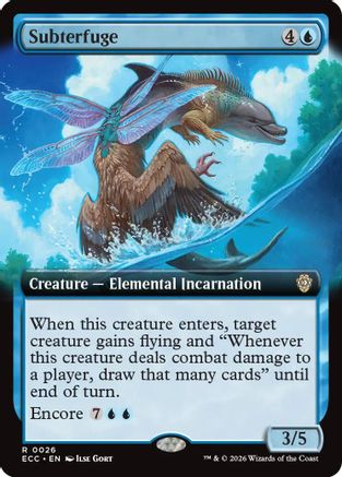 Subterfuge (Extended Art) (ECC-026) [Commander: Lorwyn Eclipsed] MTG Single Commander: Lorwyn Eclipsed