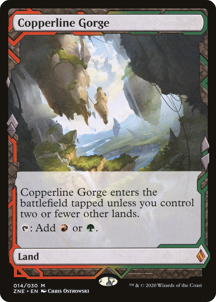 Copperline Gorge (ZNE-014) [Zendikar Rising Expeditions] Foil MTG Single Wizards of the Coast