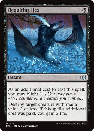 Requiting Hex (ECL-116) [Lorwyn Eclipsed] Foil MTG Single Lorwyn Eclipsed