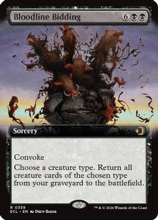 Bloodline Bidding (ECL-359) [Lorwyn Eclipsed] Foil MTG Single Wizards of the Coast