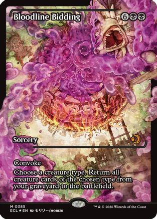 Bloodline Bidding (ECL-385) [Lorwyn Eclipsed] Foil MTG Single Wizards of the Coast