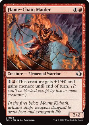 Flame-Chain Mauler (ECL-138) [Lorwyn Eclipsed] MTG Single Wizards of the Coast