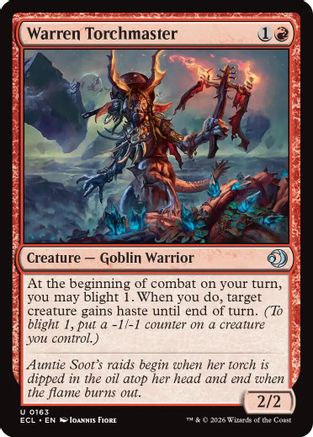 Warren Torchmaster (ECL-163) [Lorwyn Eclipsed] MTG Single Lorwyn Eclipsed