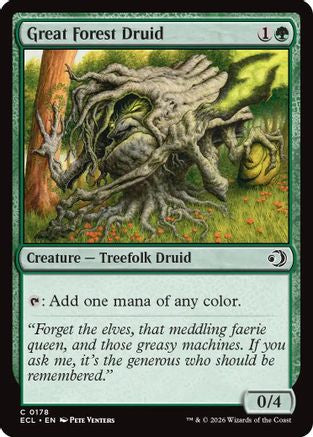 Great Forest Druid (ECL-178) [Lorwyn Eclipsed] Foil MTG Single Lorwyn Eclipsed