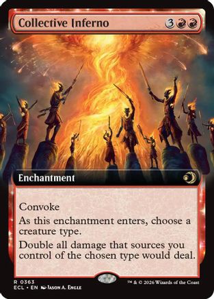 Collective Inferno (ECL-363) [Lorwyn Eclipsed] Foil MTG Single Wizards of the Coast