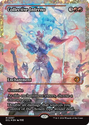 Collective Inferno (Fracture Foil) (ECL-397) [Lorwyn Eclipsed] Foil MTG Single Wizards of the Coast