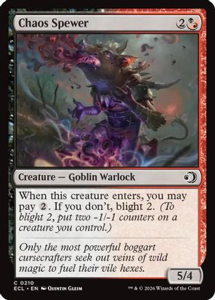 Chaos Spewer (ECL-210) [Lorwyn Eclipsed] Foil MTG Single Wizards of the Coast