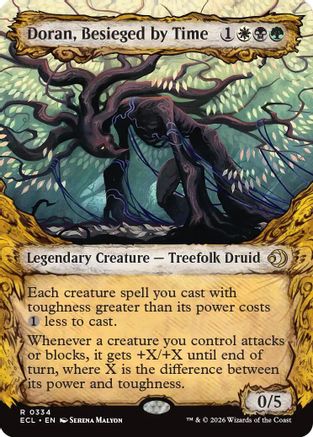 Doran, Besieged by Time (ECL-334) [Lorwyn Eclipsed] Foil MTG Single Wizards of the Coast