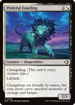 Prideful Feastling (ECL-238) [Lorwyn Eclipsed] Foil MTG Single Lorwyn Eclipsed
