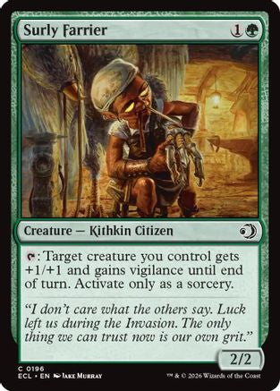 Surly Farrier (ECL-196) [Lorwyn Eclipsed] Foil MTG Single Lorwyn Eclipsed