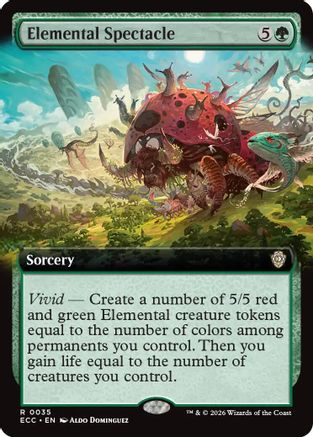 Elemental Spectacle (ECC-035) [Commander: Lorwyn Eclipsed] Foil MTG Single Wizards of the Coast