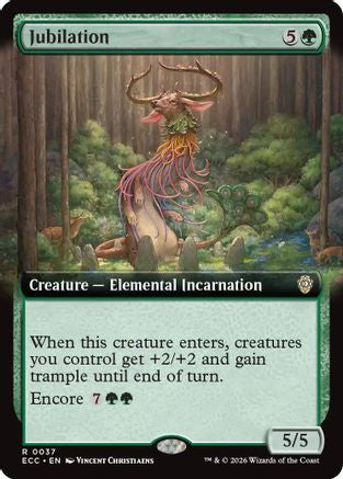 Jubilation (Extended Art) (ECC-037) [Commander: Lorwyn Eclipsed] Foil MTG Single Commander: Lorwyn Eclipsed