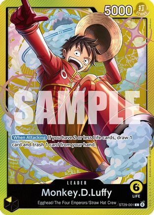 Monkey.D.Luffy (001) (ST29-001) [Starter Deck 29: Egghead] Foil One Piece Single Bandai