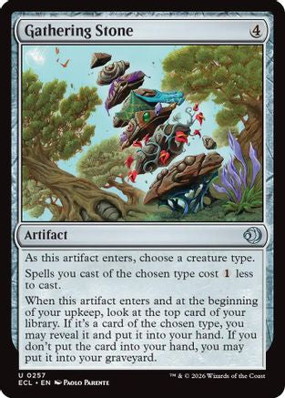 Gathering Stone (ECL-257) [Lorwyn Eclipsed] Foil MTG Single Lorwyn Eclipsed
